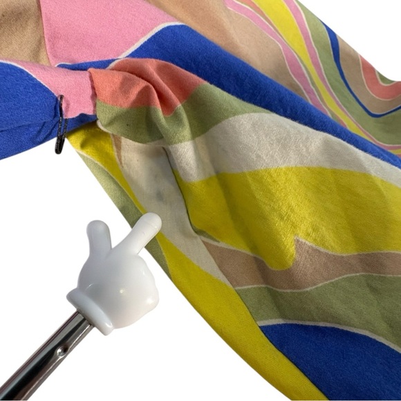 Sincerely Jules Psychedelic Abstract Puff Sleeve Mini Dress Women’s Small - Picture 10 of 12